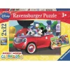 Puzzle Mickey, Minnie y sus amigos 2x12p - Ravensburger