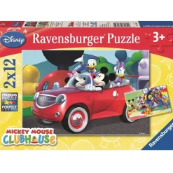 Puzzle Mickey, Minnie y sus amigos 2x12p - Ravensburger