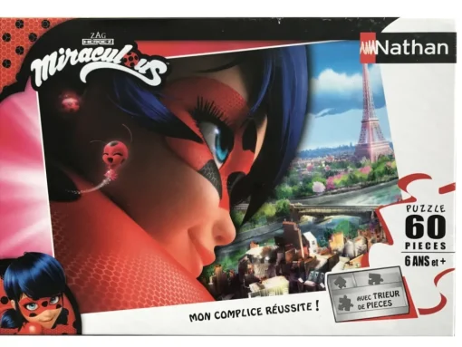 Puzzle Miraculous LadyBug 60 piezas - Nathan