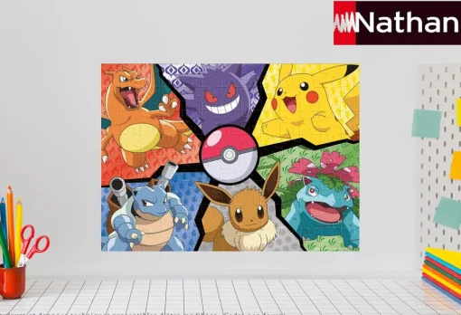 Puzzle Pikachu, Evoli y compañía 100 piezas - Nathan