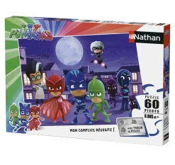 Puzzle Pyjamasques vs Super Villanos 60 piezas - Nathan
