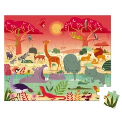 Puzzle Reserva de Animales 54 piezas - Janod