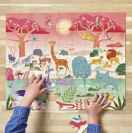 Puzzle Reserva de Animales 54 piezas - Janod