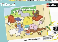 Puzzle T'choupi en la granja 30 piezas - Nathan