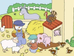 Puzzle T'choupi en la granja 30 piezas - Nathan