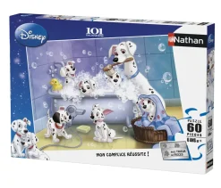 Puzzle Todo en el baño 101 Dálmatas 60 piezas - Nathan