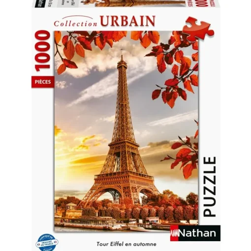 Puzzle Torre Eiffel en otoño 1000 piezas - Nathan