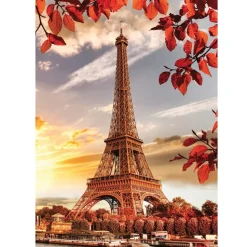 Puzzle Torre Eiffel en otoño 1000 piezas - Nathan