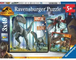 Puzzle T-Rex Jurassic World 3x49 uds - Ravensburger