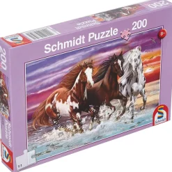 Puzzle Trío de caballos salvajes 200 pzs - Schmidt Spiele