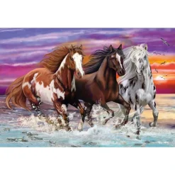 Puzzle Trío de caballos salvajes 200 pzs - Schmidt Spiele