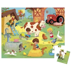 Puzzle Un Día En La Granja 24 piezas - Janod