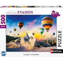 Puzzle Viaje en globo aerostático 500 pzs - Nathan