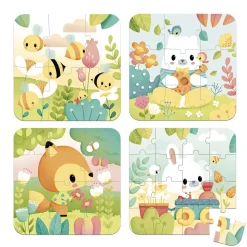 4 puzzles evolutivos Pure - Janod