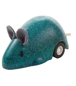 Ratón azul de retrofricción - Plan Toys