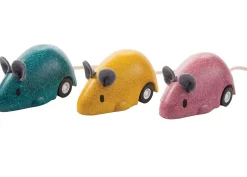 Ratón azul de retrofricción - Plan Toys