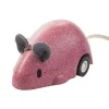 Ratón rosa de retrofricción - Plan Toys