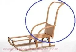 Respaldo alto para trineo de madera - Sirch