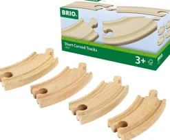 Rieles curvos pequeños de 90 mm - Brio