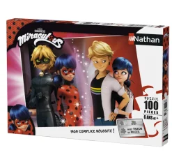 Rompecabezas Adrien y Marinette 100 piezas - Nathan