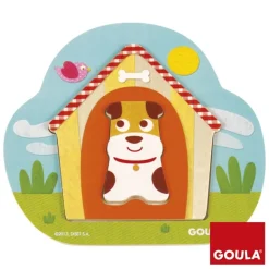 Rompecabezas de 3 niveles La casa del perro de Tobby - Goula
