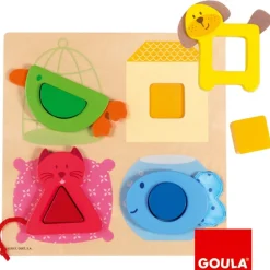 Rompecabezas de colores para incrustar - Goula