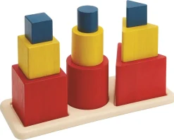 3 rompecabezas de incrustación de formas - Plan Toys