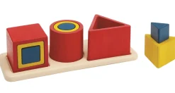 3 rompecabezas de incrustación de formas - Plan Toys
