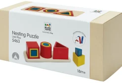 3 rompecabezas de incrustación de formas - Plan Toys
