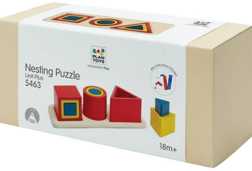 3 rompecabezas de incrustación de formas - Plan Toys