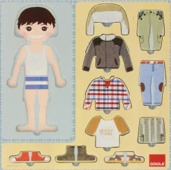 Rompecabezas de niño y su ropa - Goula