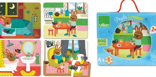 4 rompecabezas La casa - Vilac