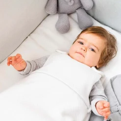 Saco de dormir 70 cm jacquard blanco - Nattou
