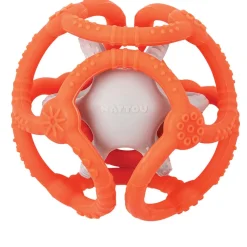 Set 2 bolas de silicona naranja - Nattou