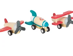 Set de aviones y cohete de tracción - Small foot company
