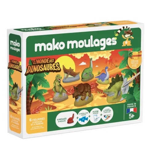 Set de moldeado Mundo de los dinosaurios - Mako Créations