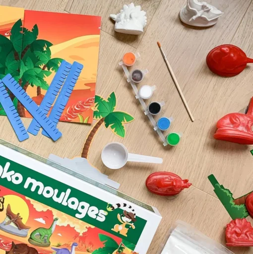 Set de moldeado Mundo de los dinosaurios - Mako Créations