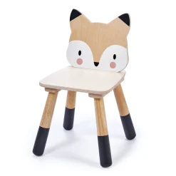 Silla infantil de madera Zorro beige 30 x 30 x 48 cm - Tender Leaf Toys