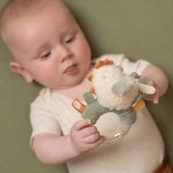 Sonajero de aro pollo Little Farm - Little Dutch