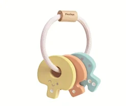 Sonajero de llaves en color pastel - Plan Toys
