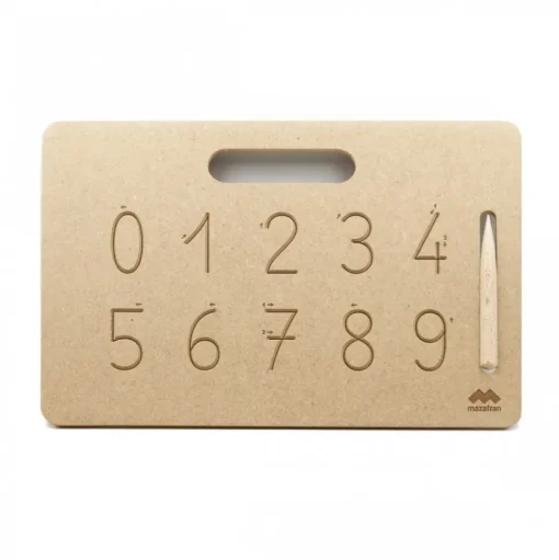 Tabla de escritura numérica Montessori - Mazafran