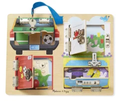 Tablero de cerraduras y pernos - Melissa & Doug