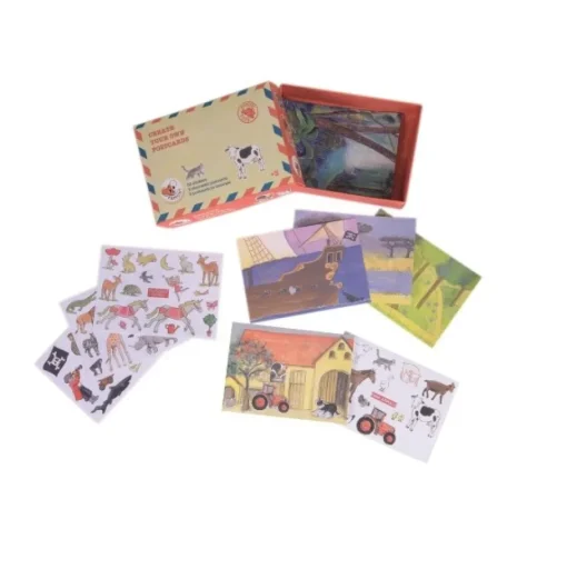 Tarjetas postales con pegatinas - Egmont Toys