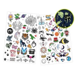 75 Tattoo lavables fosforescente - Buki France