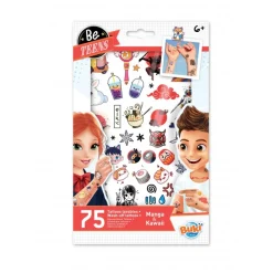 75 Tattoo lavables Manga Kawaï - Buki France