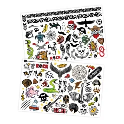 75 Tattoo lavables Rock - Buki France