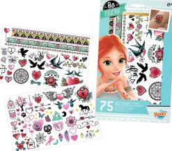 75 Tattoos lavables Colorés - Buki France