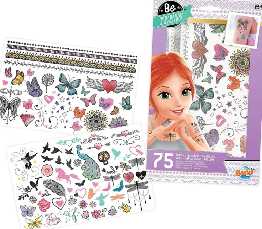 75 Tatuajes lavables Paillettes - Buki France