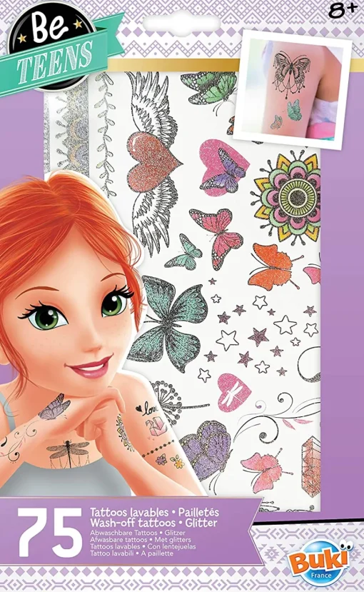 75 Tatuajes lavables Paillettes - Buki France