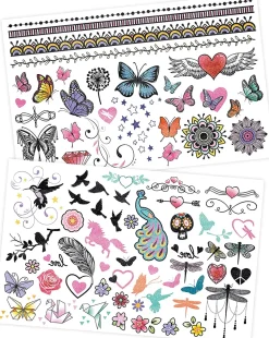 75 Tatuajes lavables Paillettes - Buki France